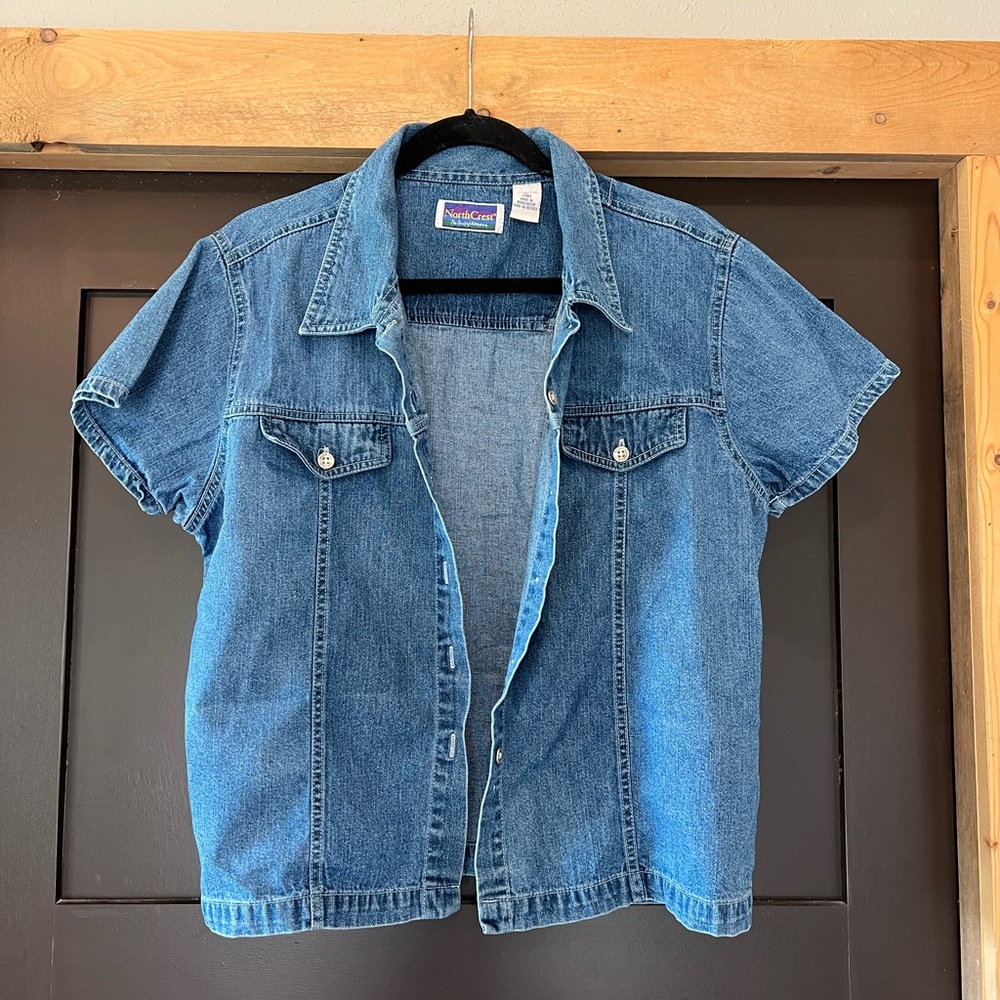 ☀️Northcrest Classic Blue Denim Shirt Women’s XL 18☀️